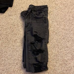 Skinny ripped jeans